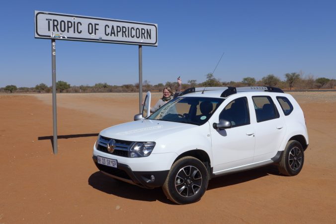On the B1 road south of Rehoboth :: just arrived on the Tropic of Capricorn