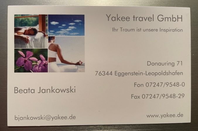 Visitcard Yakee